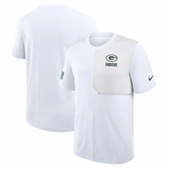 Green Bay Packers Sideline UV Dri-Fit Coach Shirt White | Nike for Sale