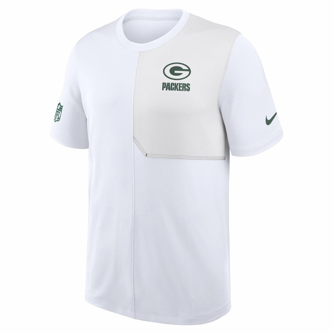 Green Bay Packers Sideline UV Dri-Fit Coach Shirt White | Nike for Sale