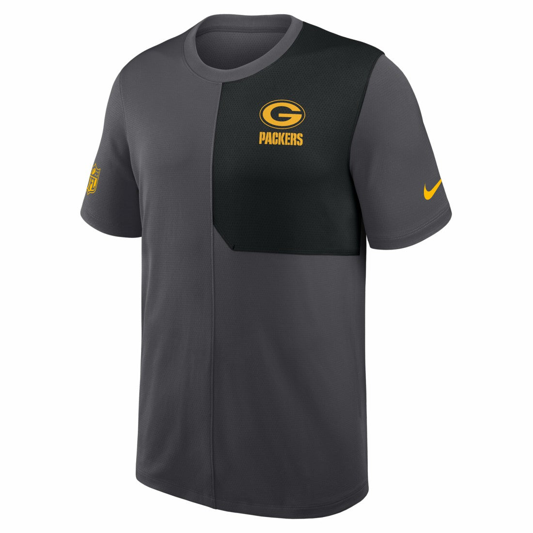 Green Bay Packers Sideline UV Dri-Fit Coach Shirt Gray | Nike for Sale