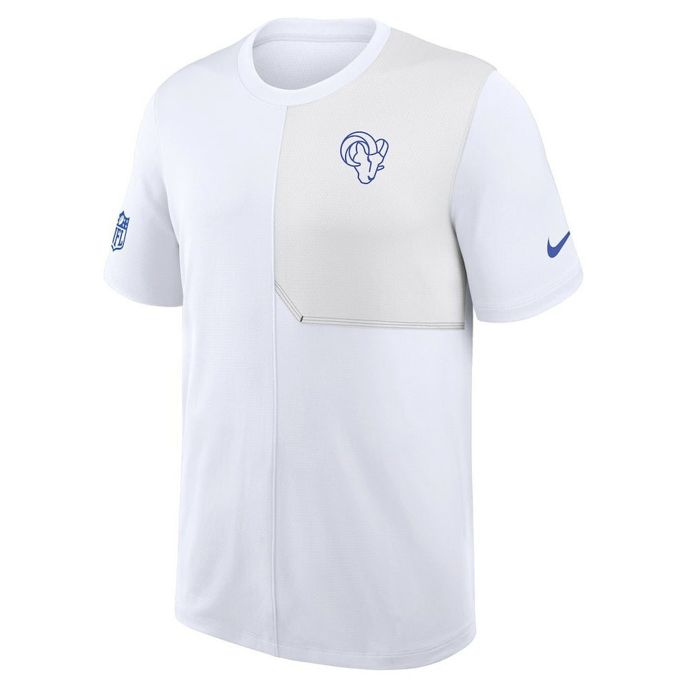 Los Angeles Rams Sideline UV Dri-Fit Coach Shirt White | Nike for Sale