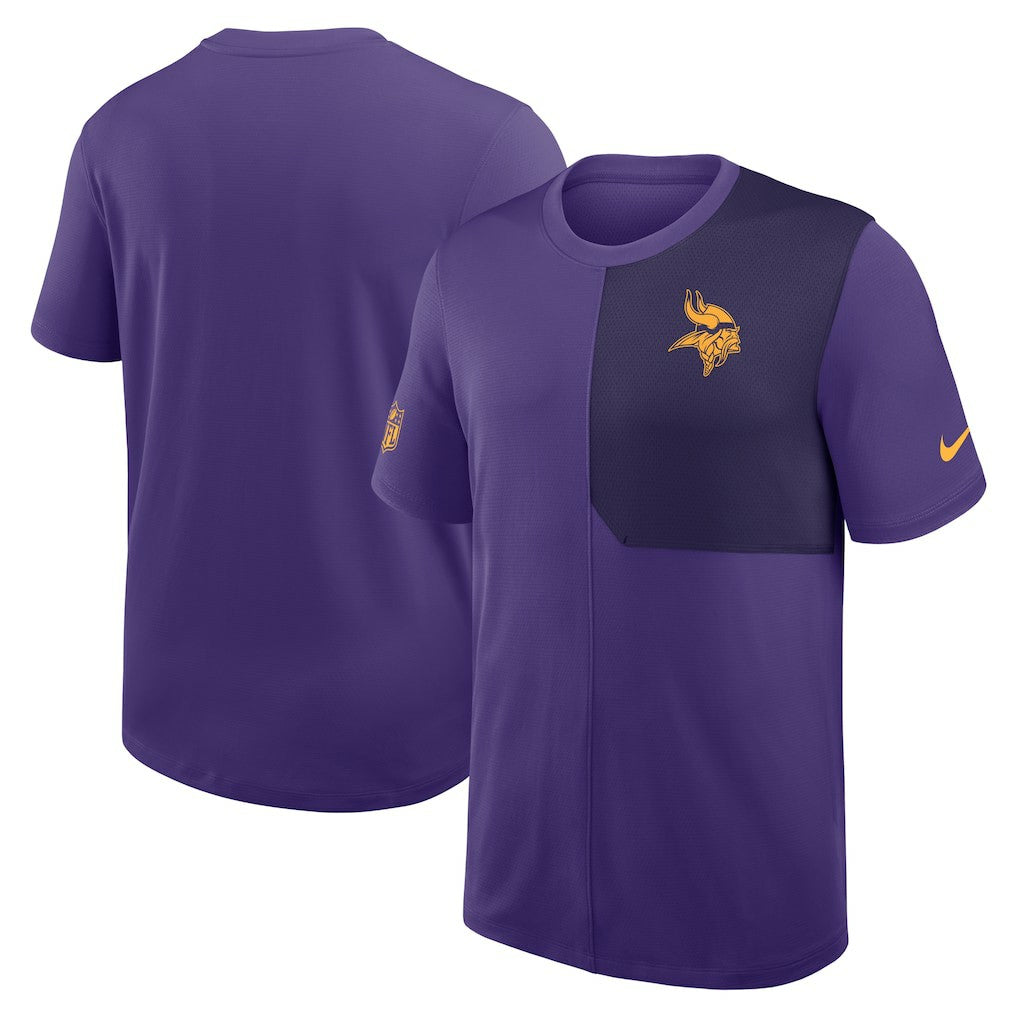 Minnesota Vikings Sideline UV Dri-Fit Coach Shirt Purple | Nike for Sale