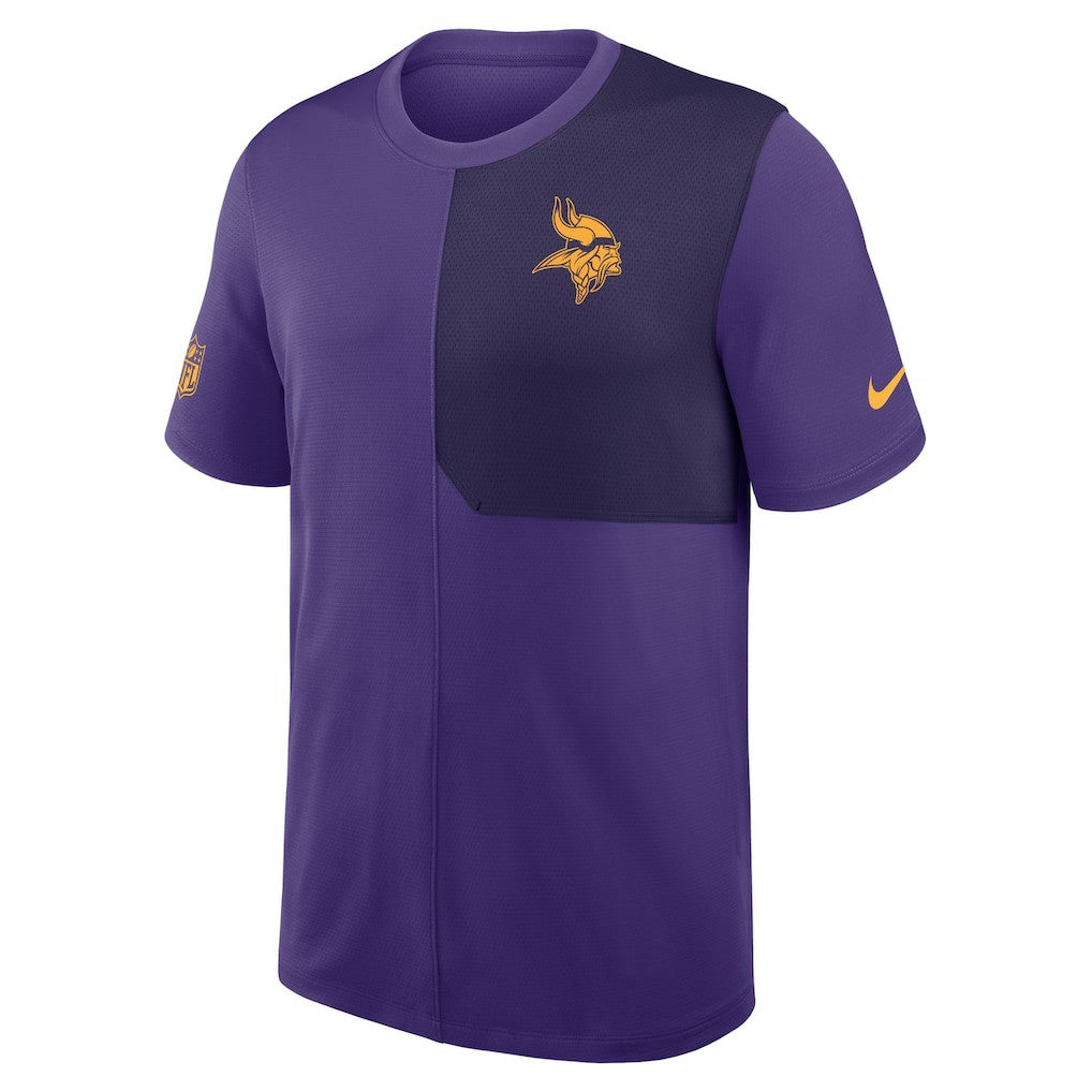 Minnesota Vikings Sideline UV Dri-Fit Coach Shirt Purple | Nike for Sale