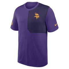 Minnesota Vikings Sideline UV Dri-Fit Coach Shirt Purple | Nike for Sale