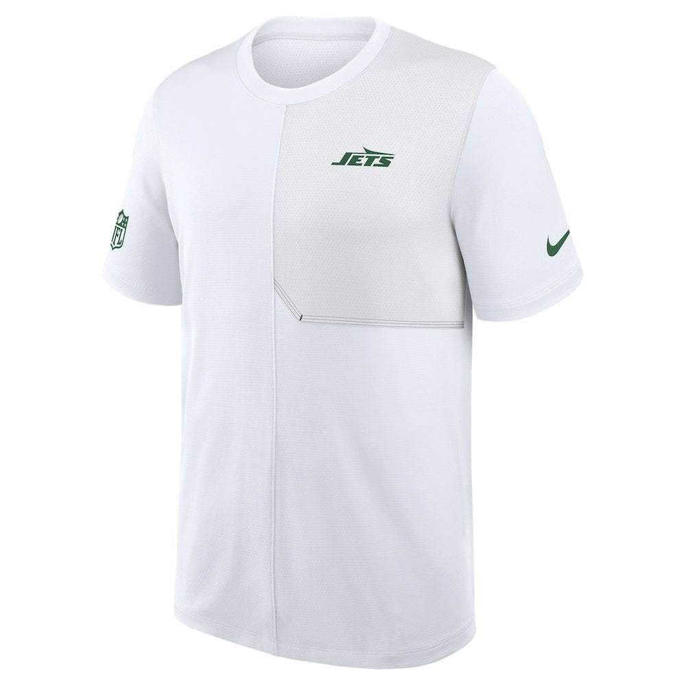 New York Jets Sideline UV Dri-Fit Coach Shirt White | Nike for Sale