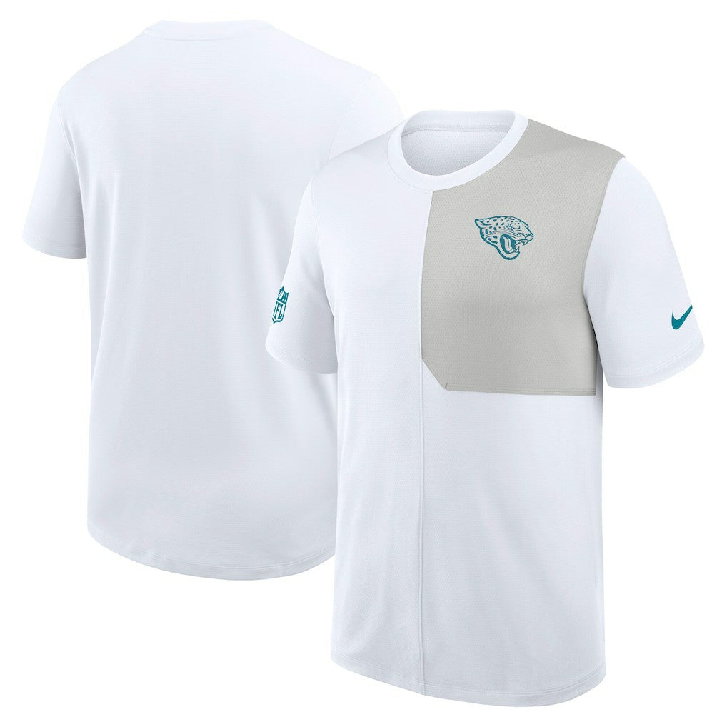 Jacksonville Jaguars Sideline UV Dri-Fit Coach Shirt White | Nike for Sale