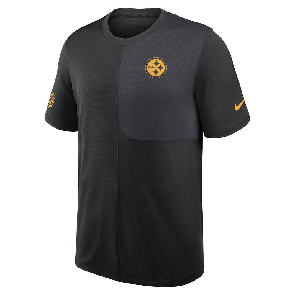 Pittsburgh Steelers Sideline UV Dri-Fit Coach Shirt Black | Nike for Sale