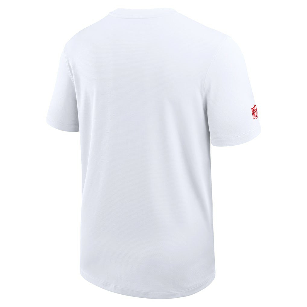 Kansas City Chiefs Sideline UV Dri-Fit Coach Shirt White | Nike for Sale