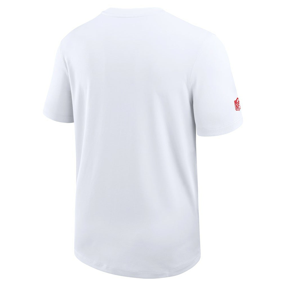 Kansas City Chiefs Sideline UV Dri-Fit Coach Shirt White | Nike for Sale