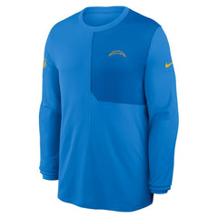 Los Angeles Chargers Sideline Coach UV Dri-FIT Long Sleeve Shirt Powder Blue | Nike for Sale