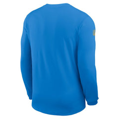 Los Angeles Chargers Sideline Coach UV Dri-FIT Long Sleeve Shirt Powder Blue | Nike for Sale