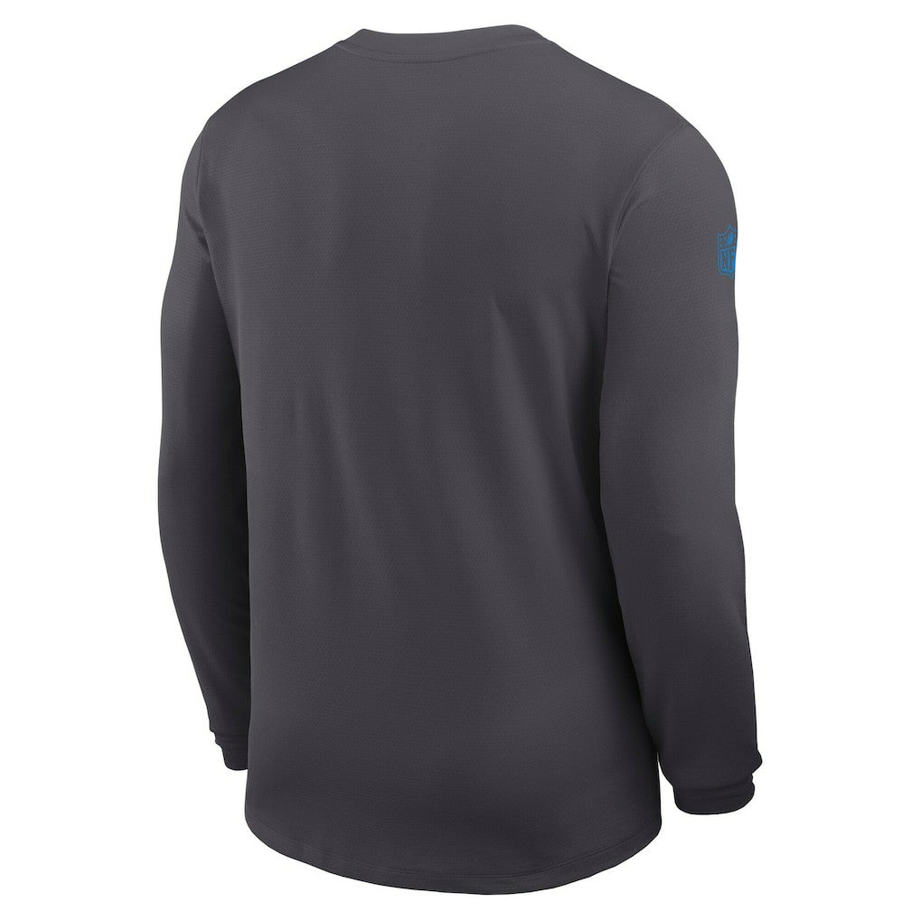 Los Angeles Chargers Sideline Coach UV Dri-FIT Long Sleeve Shirt Gray | Nike for Sale