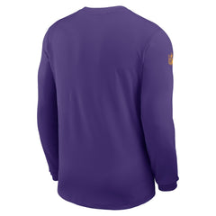 Minnesota Vikings Sideline Coach UV Dri-FIT Long Sleeve Shirt Purple | Nike for Sale
