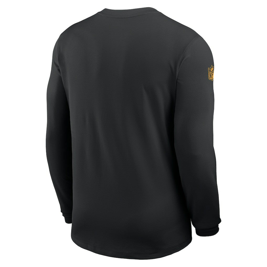 Minnesota Vikings Sideline Coach UV Dri-FIT Long Sleeve Shirt Black | Nike for Sale