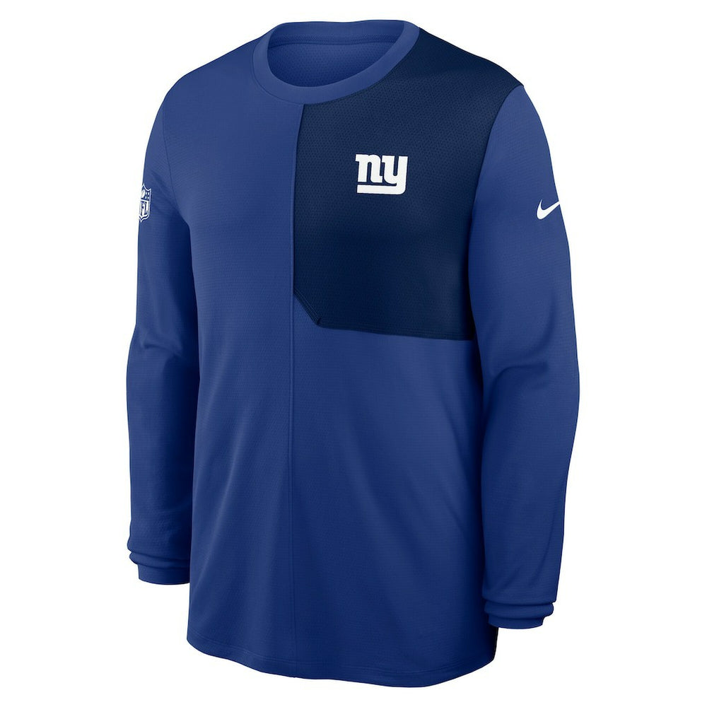 New York Giants Sideline Coach UV Dri-FIT Long Sleeve Shirt Royal | Nike for Sale