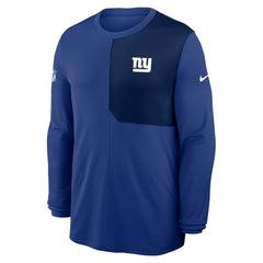 New York Giants Sideline Coach UV Dri-FIT Long Sleeve Shirt Royal | Nike for Sale