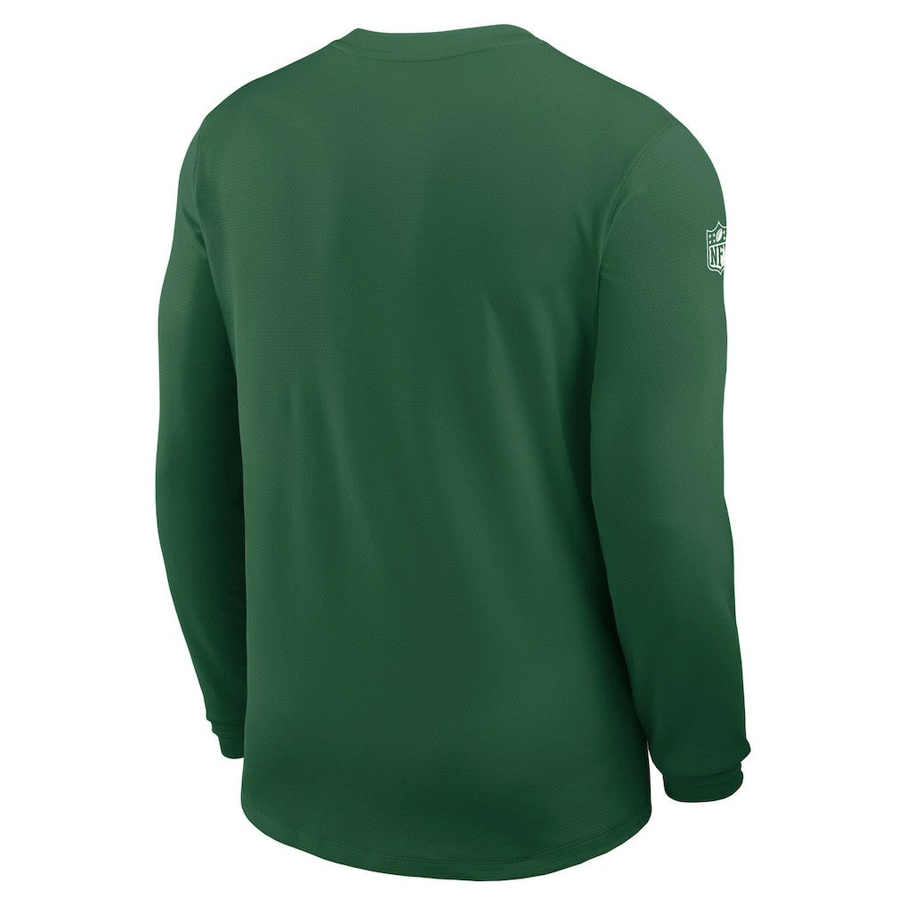 New York Jets Sideline Coach UV Dri-FIT Long Sleeve Shirt Green | Nike for Sale