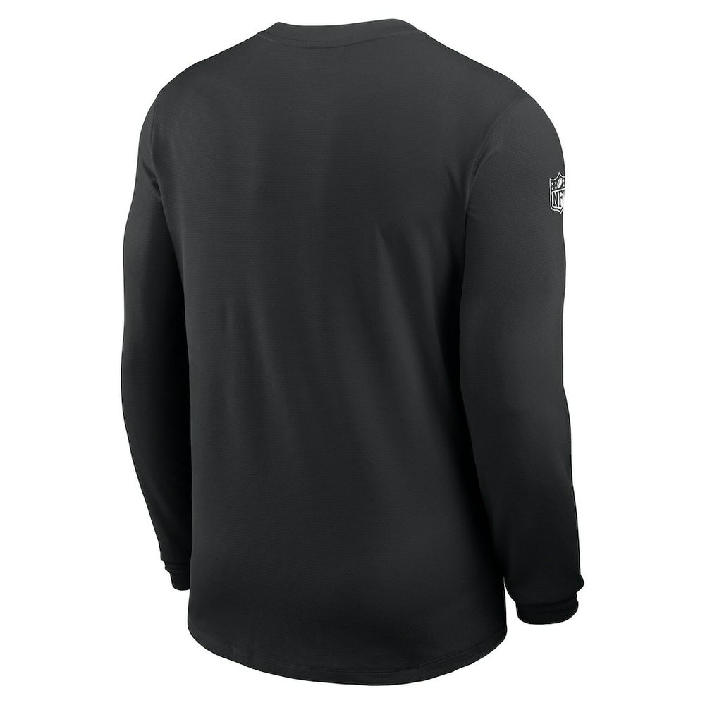 New York Jets Sideline Coach UV Dri-FIT Long Sleeve Shirt Black | Nike for Sale