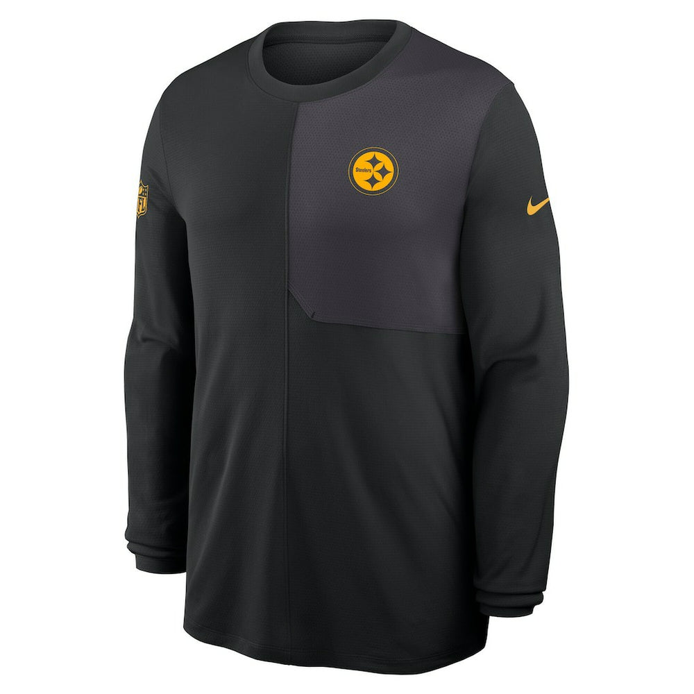 Pittsburgh Steelers Sideline Coach UV Dri-FIT Long Sleeve Shirt Black | Nike for Sale