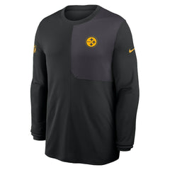 Pittsburgh Steelers Sideline Coach UV Dri-FIT Long Sleeve Shirt Black | Nike for Sale