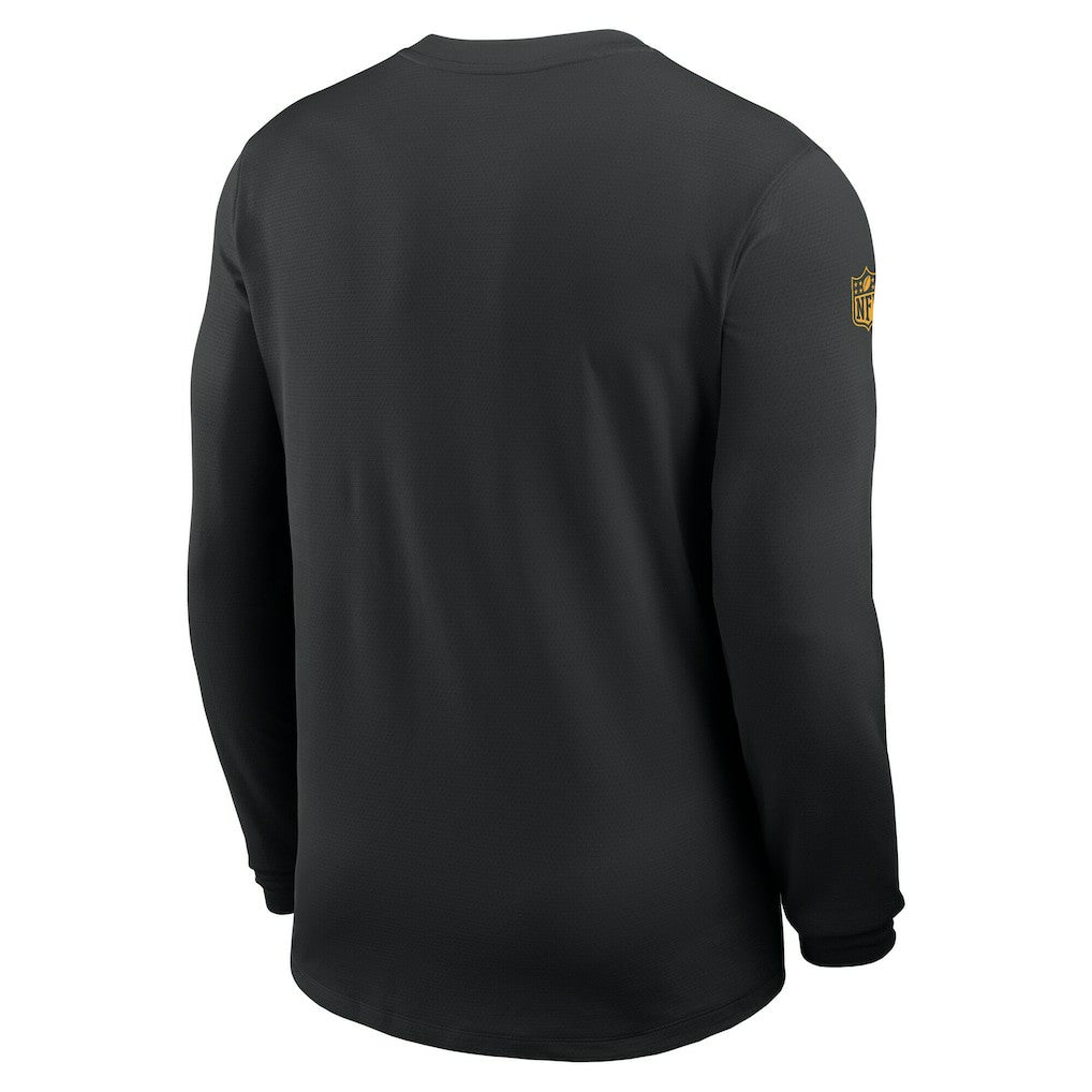 Pittsburgh Steelers Sideline Coach UV Dri-FIT Long Sleeve Shirt Black | Nike for Sale