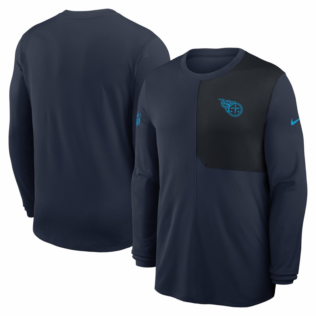 Tennessee Titans Sideline Coach UV Dri-FIT Long Sleeve Shirt Navy | Nike for Sale
