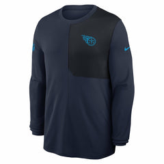 Tennessee Titans Sideline Coach UV Dri-FIT Long Sleeve Shirt Navy | Nike for Sale
