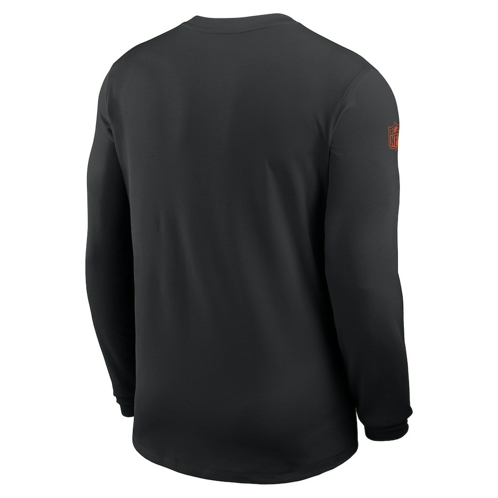 Cincinnati Bengals Sideline Coach UV Dri-FIT Long Sleeve Shirt Black | Nike for Sale