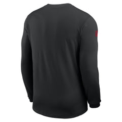 Atlanta Falcons Sideline Coach UV Dri-FIT Long Sleeve Shirt Black | Nike for Sale