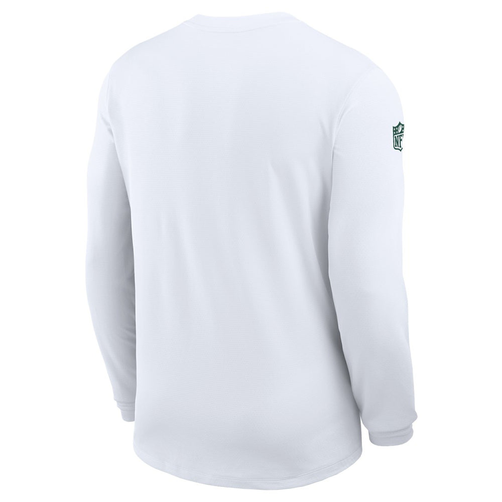 Green Bay Packers Sideline Coach UV Dri-FIT Long Sleeve Shirt White | Nike for Sale