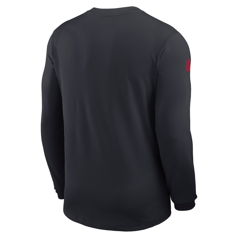 Houston Texans Sideline Coach UV Dri-FIT Long Sleeve Shirt Navy | Nike for Sale