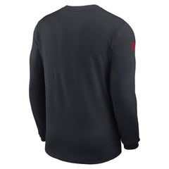 Houston Texans Sideline Coach UV Dri-FIT Long Sleeve Shirt Navy | Nike for Sale