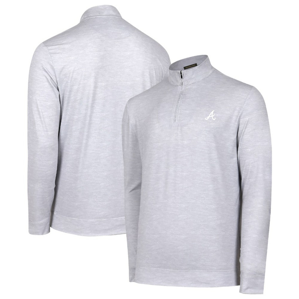 Atlanta Braves Sublime Tri-Blend Quarter-Zip Jacket - MLB