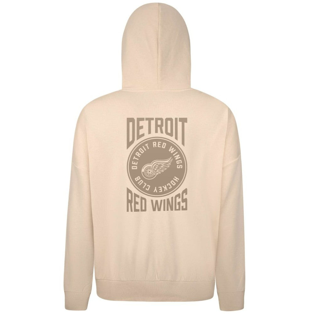 Detroit Red Wings Levelwear Contact Stamp Pullover Hoodie - Cream - NHL