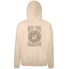 New York Rangers Levelwear Contact Stamp Pullover Hoodie - Cream - NHL