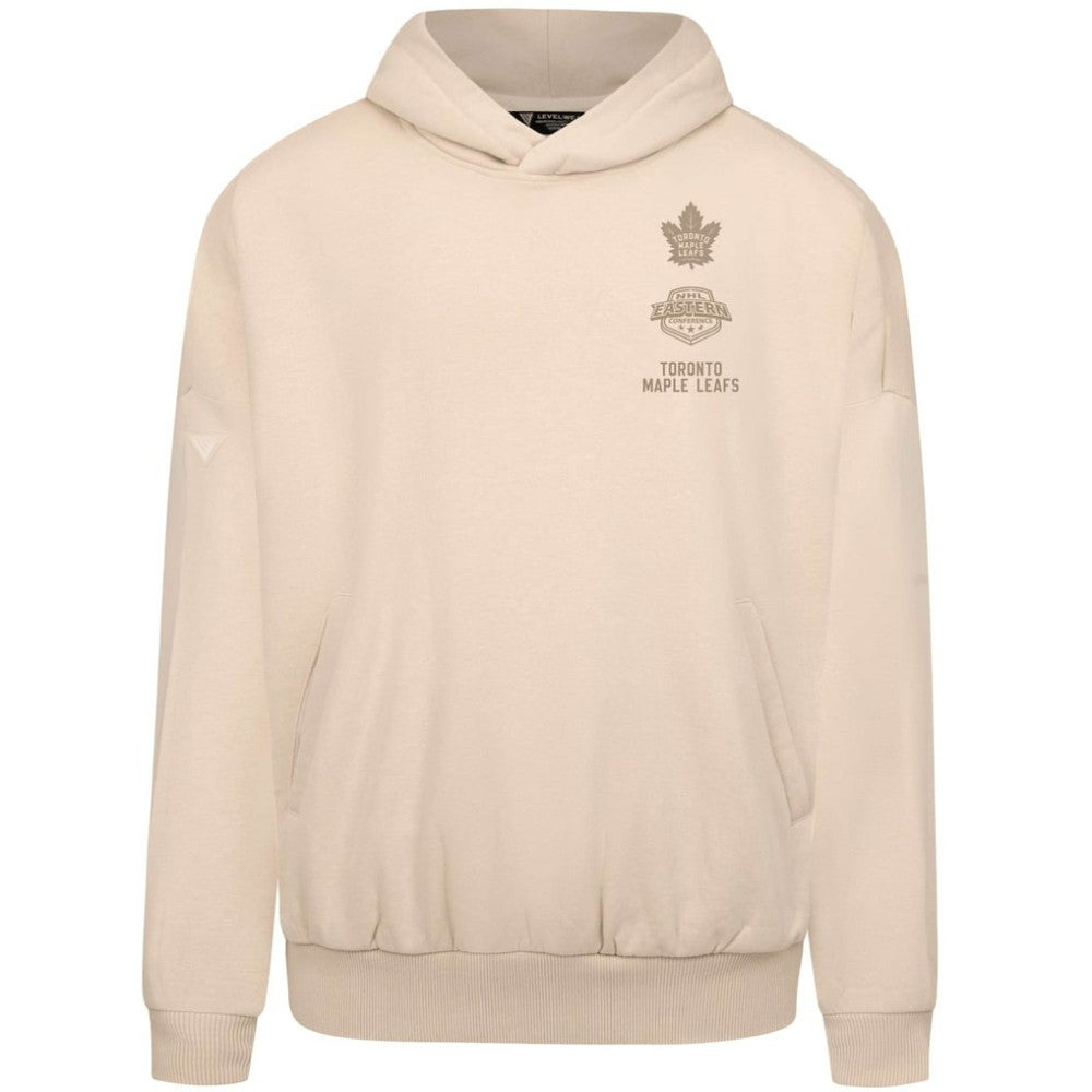 Toronto Maple Leafs Levelwear Contact Stamp Pullover Hoodie - Cream - NHL