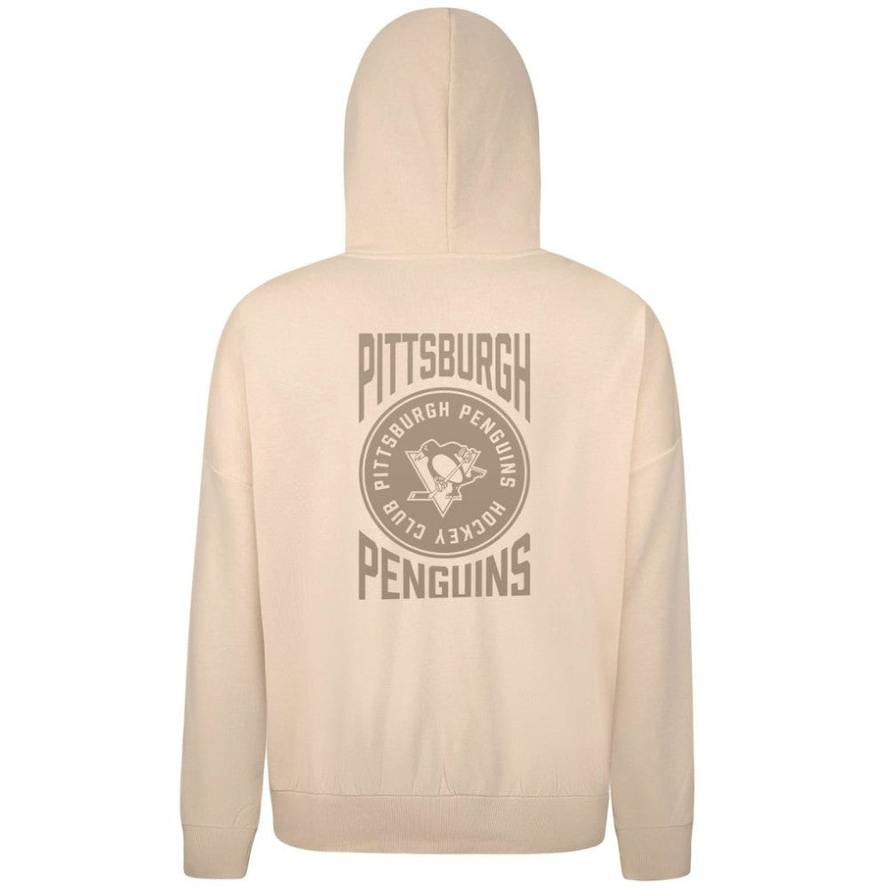 Pittsburgh Penguins Levelwear Contact Stamp Pullover Hoodie - Cream - NHL