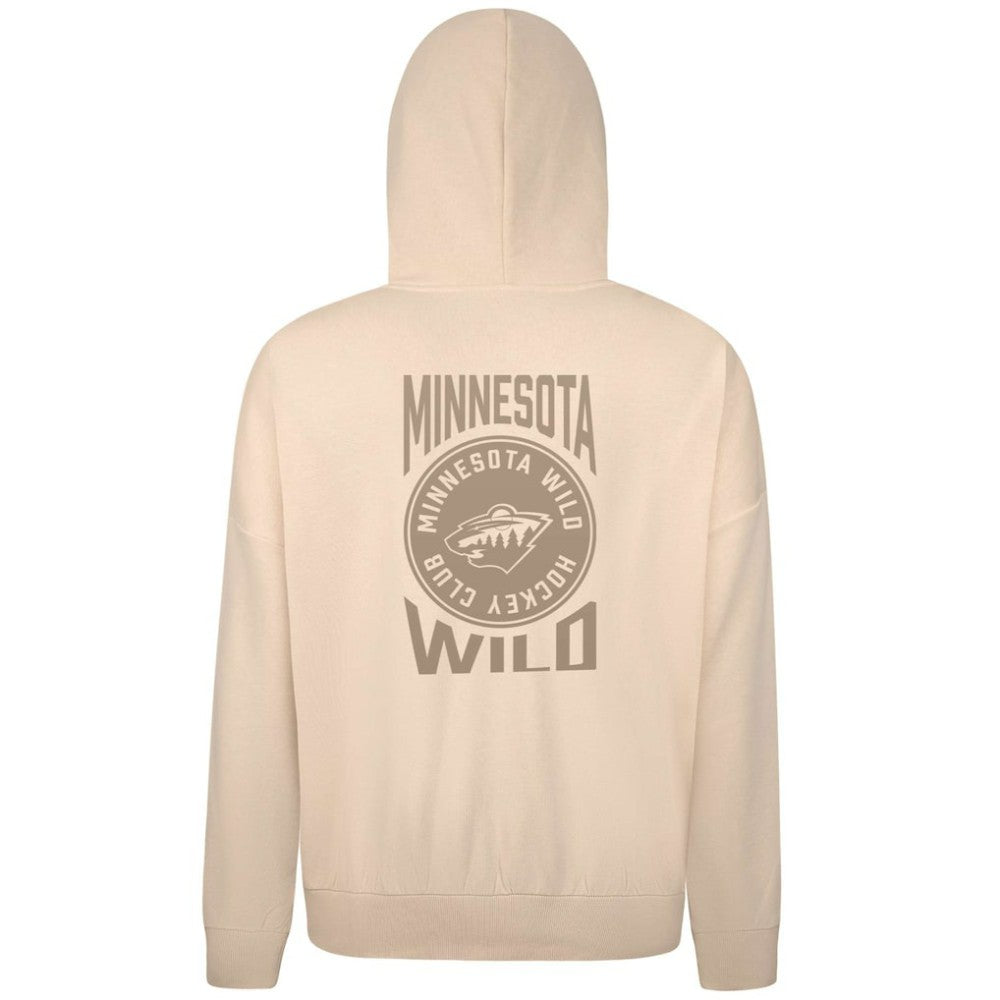 Minnesota Wild Levelwear Contact Stamp Pullover Hoodie - Cream - NHL
