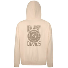 New Jersey Devils Levelwear Contact Stamp Pullover Hoodie - Cream - NHL