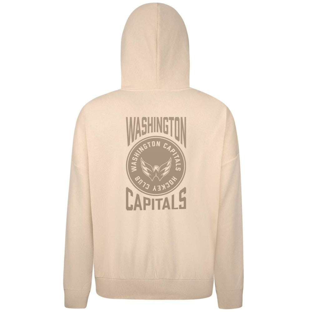 Washington Capitals Levelwear Contact Stamp Pullover Hoodie - Cream - NHL