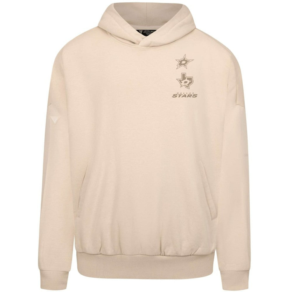 Dallas Stars Levelwear Contact Stamp Pullover Hoodie - Cream - NHL
