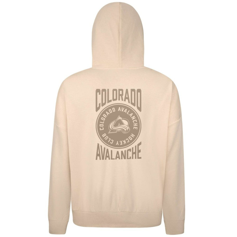 Colorado Avalanche Levelwear Contact Stamp Pullover Hoodie - Cream - NHL