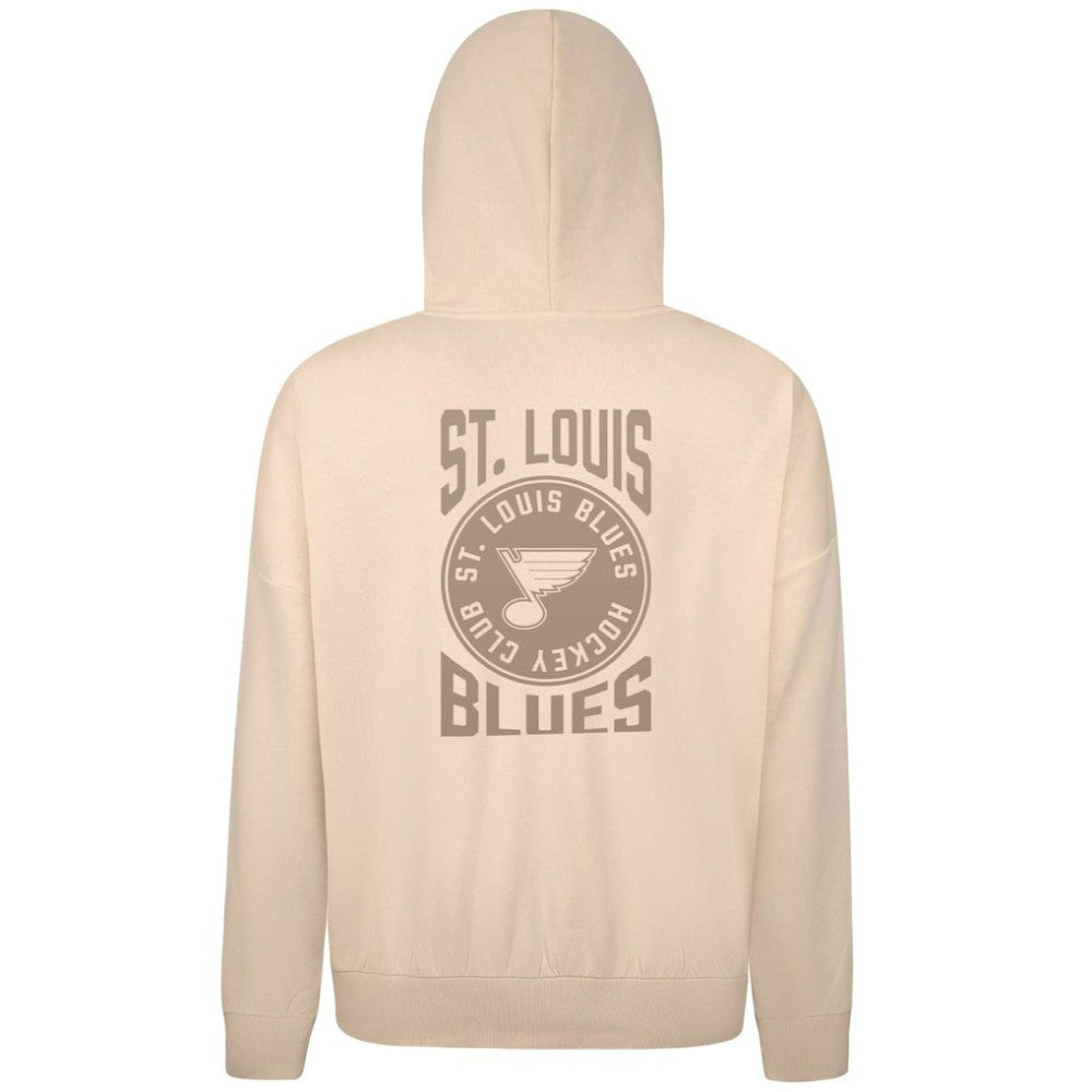 St. Louis Blues Levelwear Contact Stamp Pullover Hoodie - Cream - NHL