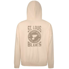 St. Louis Blues Levelwear Contact Stamp Pullover Hoodie - Cream - NHL