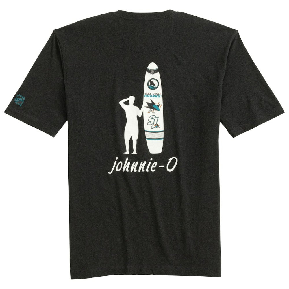 San Jose Sharks johnnie-O Heathered Spencer T-Shirt - Charcoal - NHL