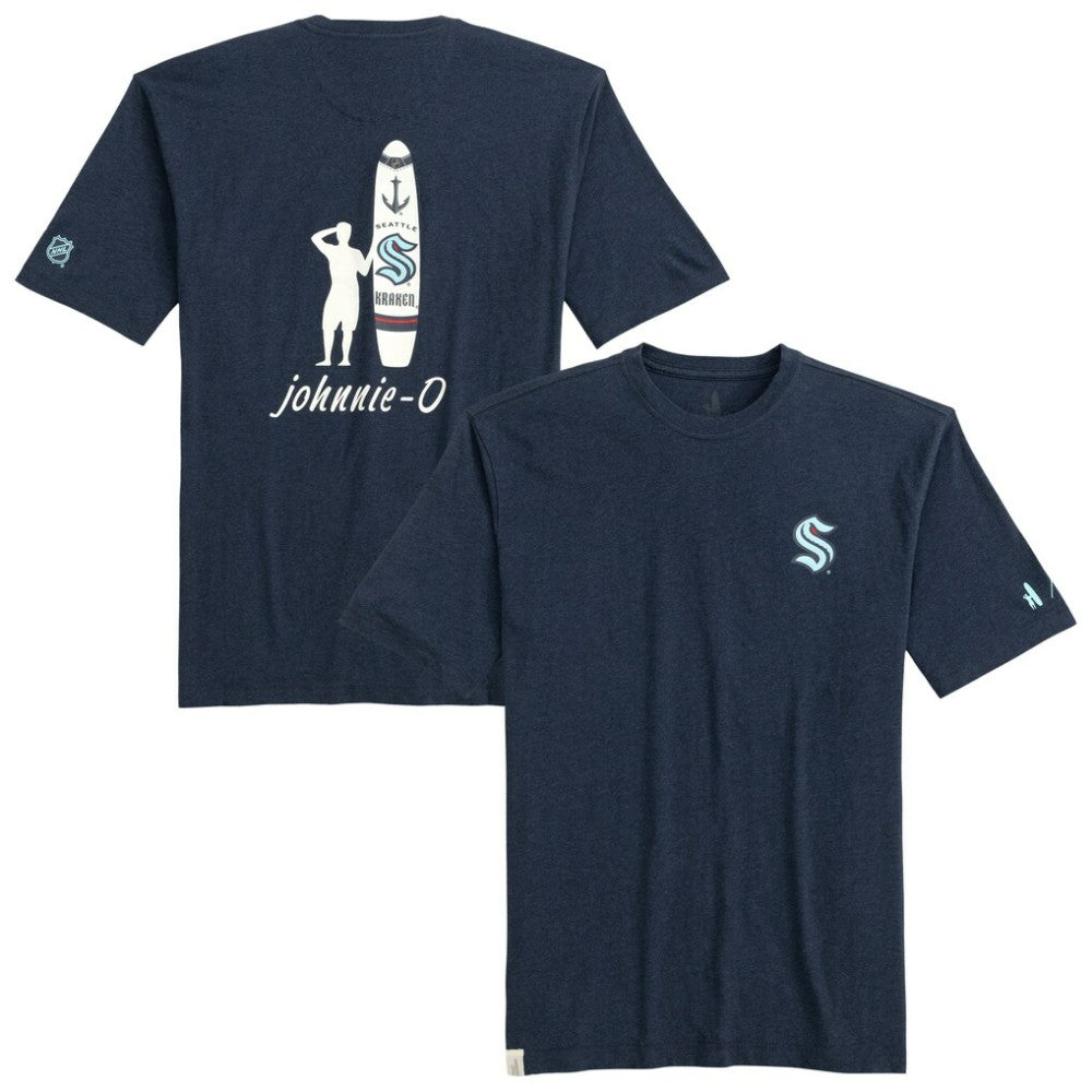 Seattle Kraken johnnie-O Heathered Spencer T-Shirt - Navy - NHL