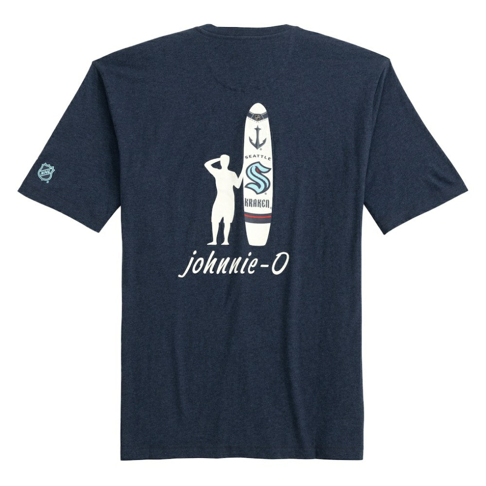 Seattle Kraken johnnie-O Heathered Spencer T-Shirt - Navy - NHL