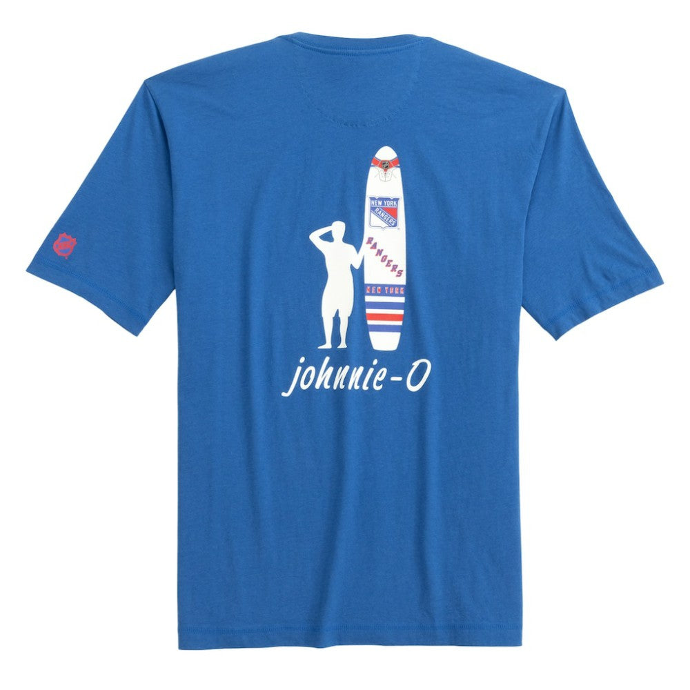 New York Rangers johnnie-O Heathered Spencer T-Shirt - Blue - NHL