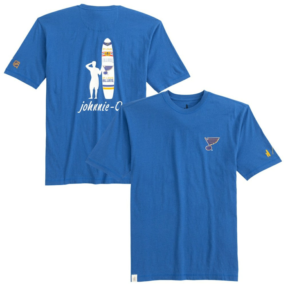 St. Louis Blues johnnie-O Heathered Spencer T-Shirt - Blue - NHL