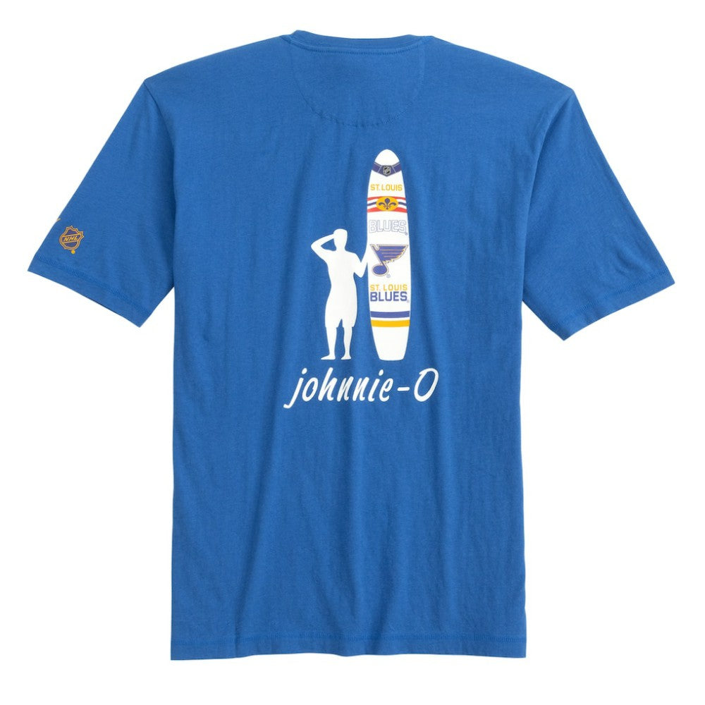 St. Louis Blues johnnie-O Heathered Spencer T-Shirt - Blue - NHL