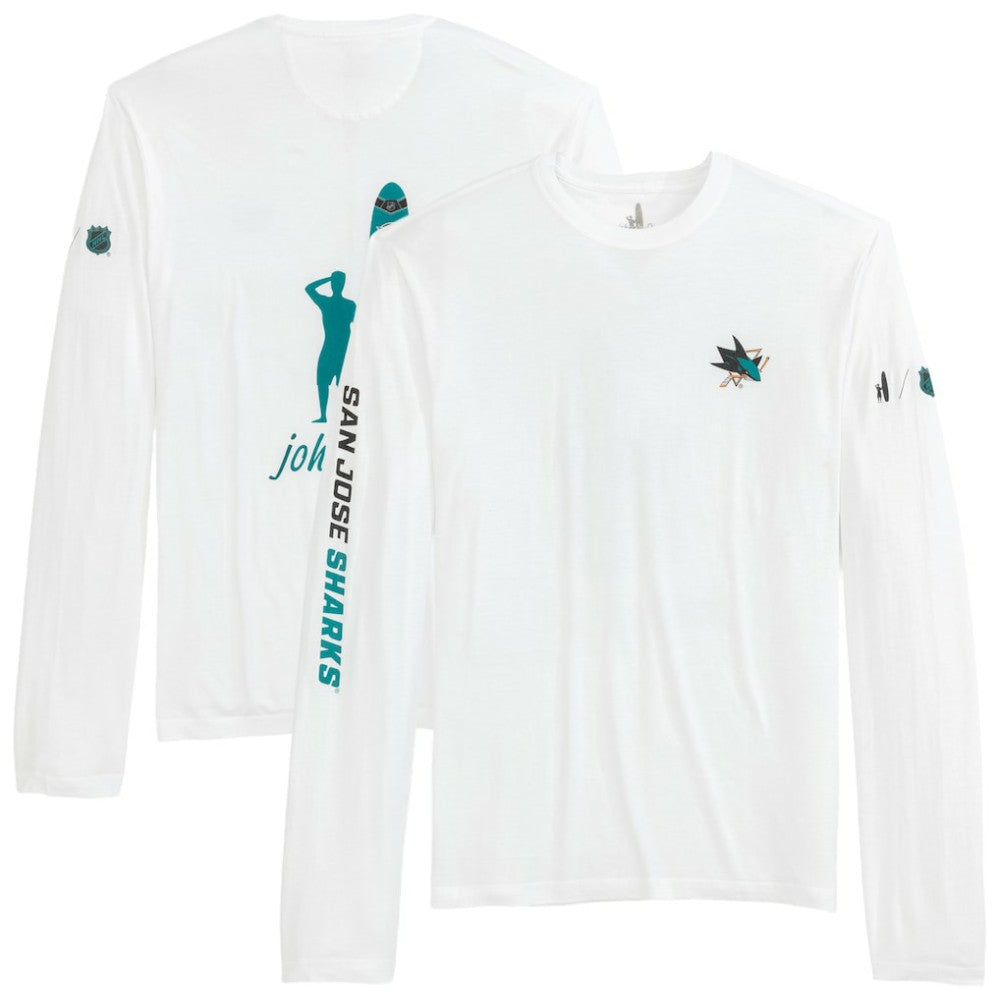 San Jose Sharks johnnie-O Adam Long Sleeve T-Shirt - White - NHL